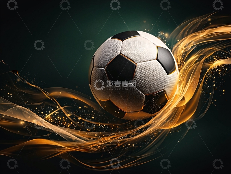 高清大图下载【趣麦麦图】动感足球运动海报