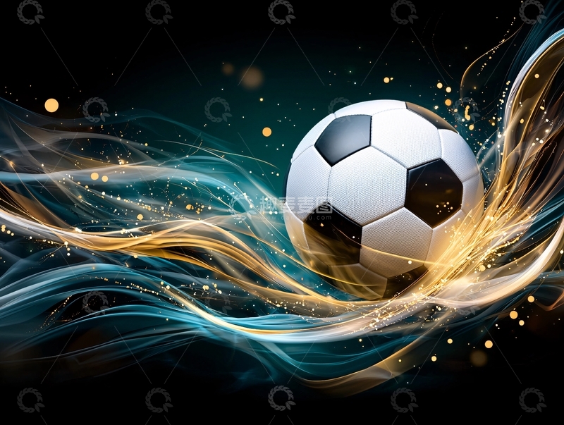 高清大图下载【趣麦麦图】动感足球运动海报