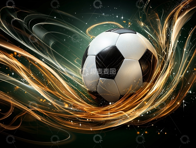 高清大图下载【趣麦麦图】动感足球运动海报背景