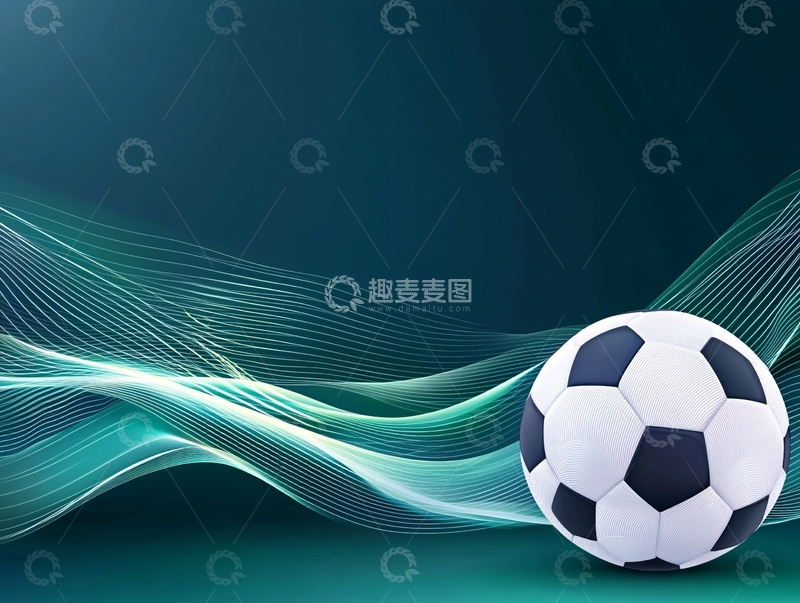 高清大图下载【趣麦麦图】动感足球运动背景图