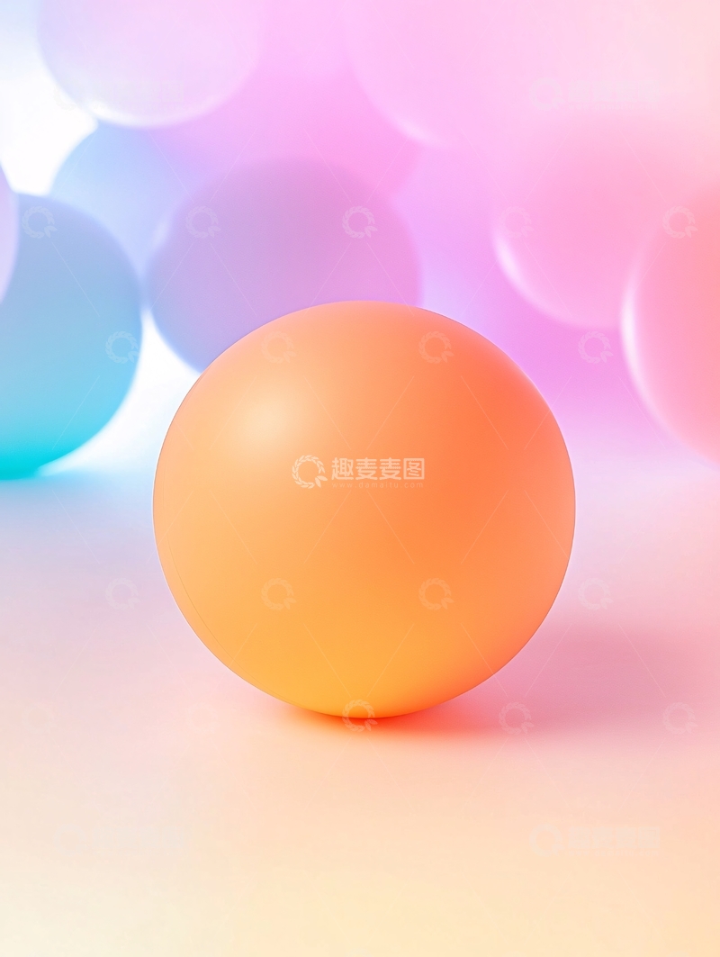 高清大图下载【趣麦麦图】柔和光线下明亮球体