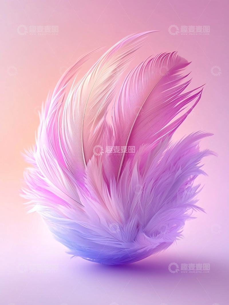 高清大图下载【趣麦麦图】梦幻色彩的羽毛球