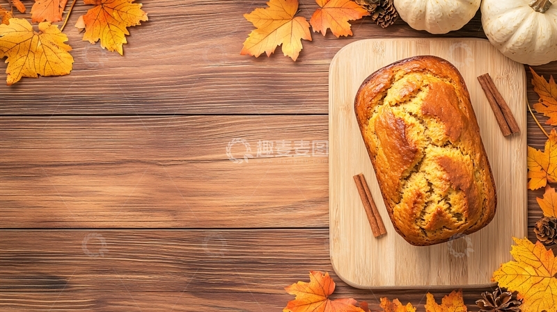 高清大图下载【趣麦麦图】秋日南瓜面包与香料
