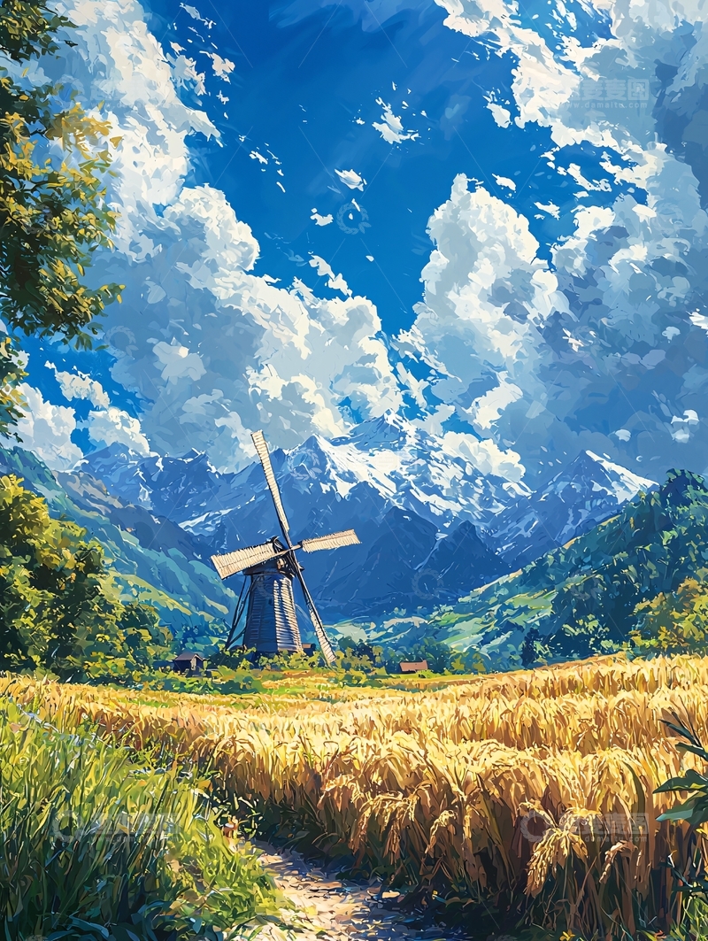 高清大图下载【趣麦麦图】田园风光高清图片