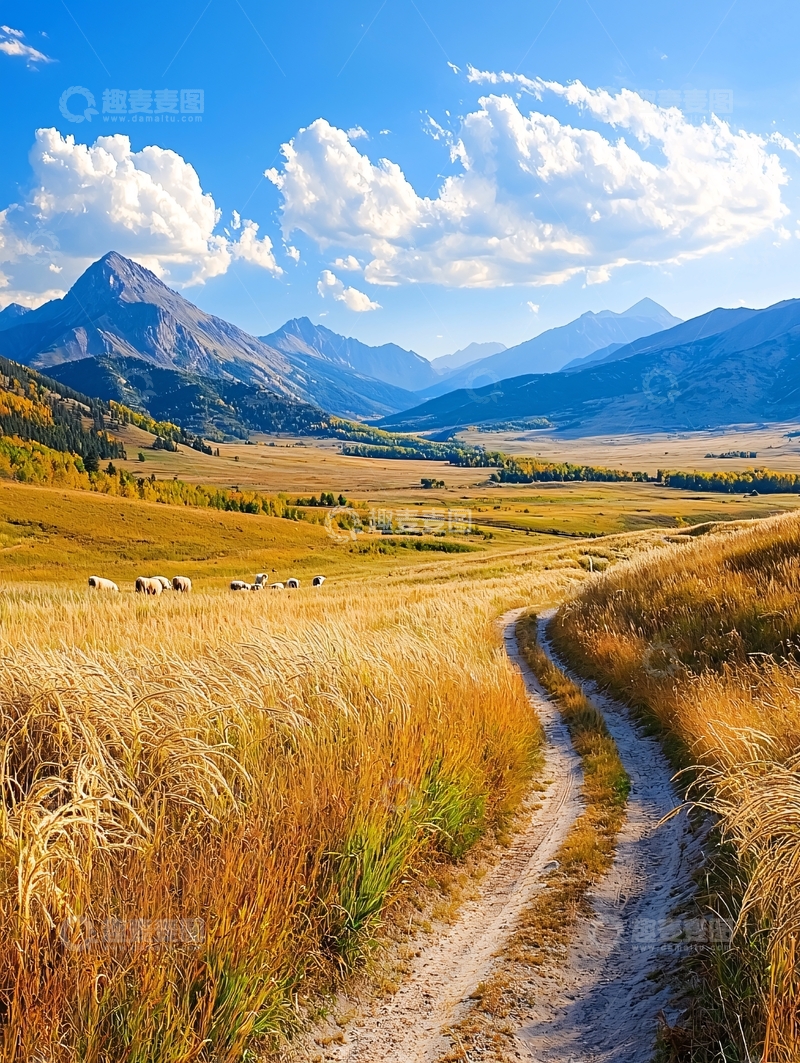 高清大图下载【趣麦麦图】秋季山地景观