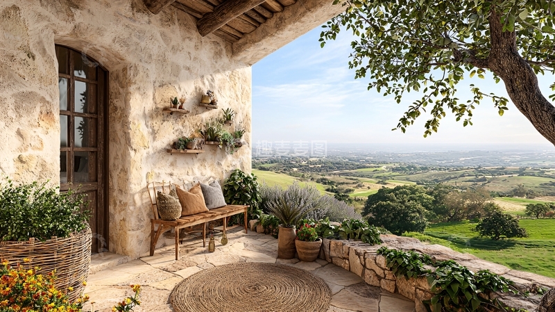 高清大图下载【趣麦麦图】乡村庭院美景