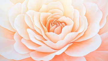 粉白渐变玫瑰花艺术画