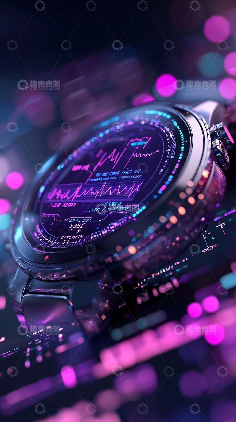 高清大图下载【趣麦麦图】未来科技风格手表