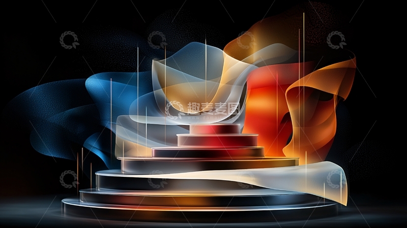 高清大图下载【趣麦麦图】抽象光效舞台