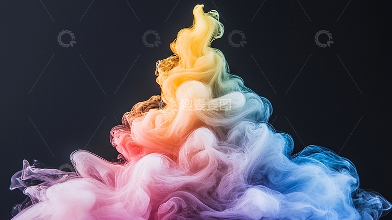 高清大图下载【趣麦麦图】色彩流动的艺术抽象背景
