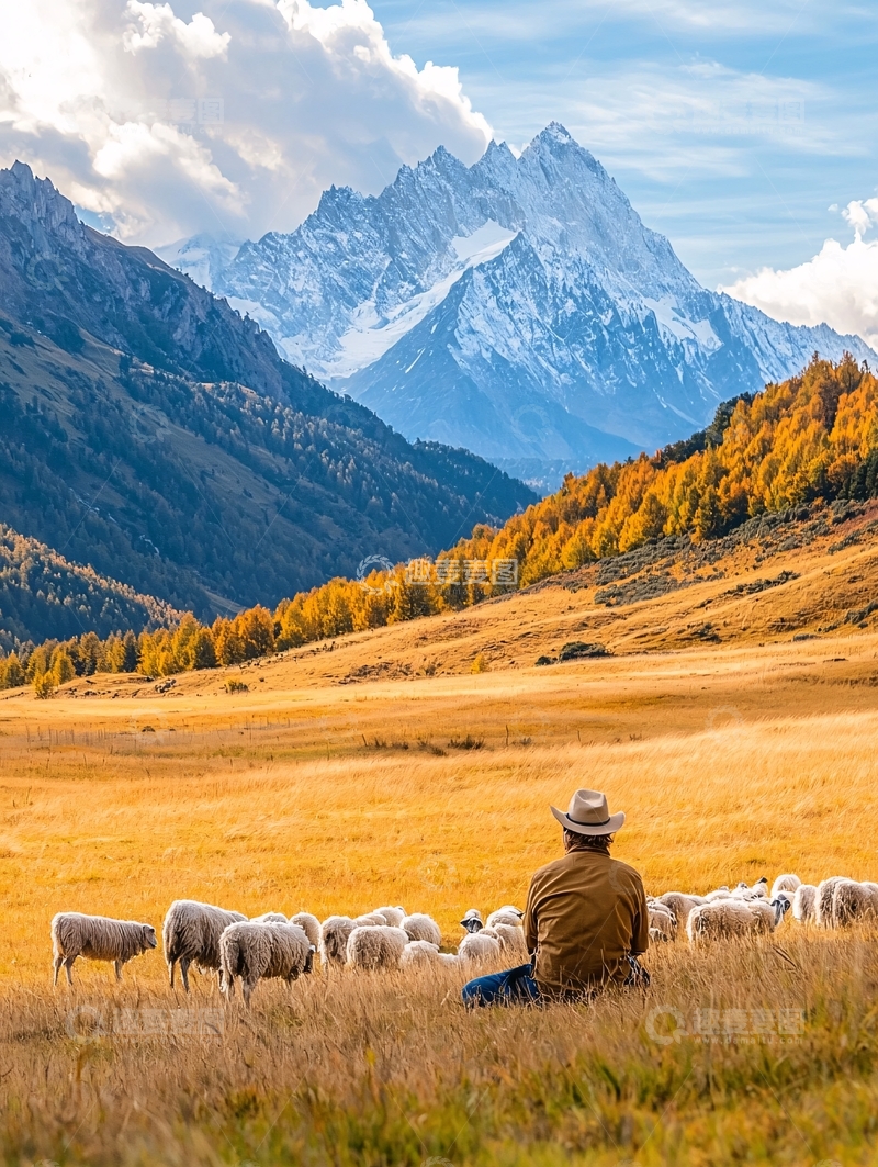 高清大图下载【趣麦麦图】牧羊人高清图片