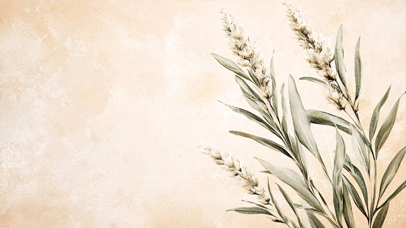 高清大图下载【趣麦麦图】秋日麦穗背景图