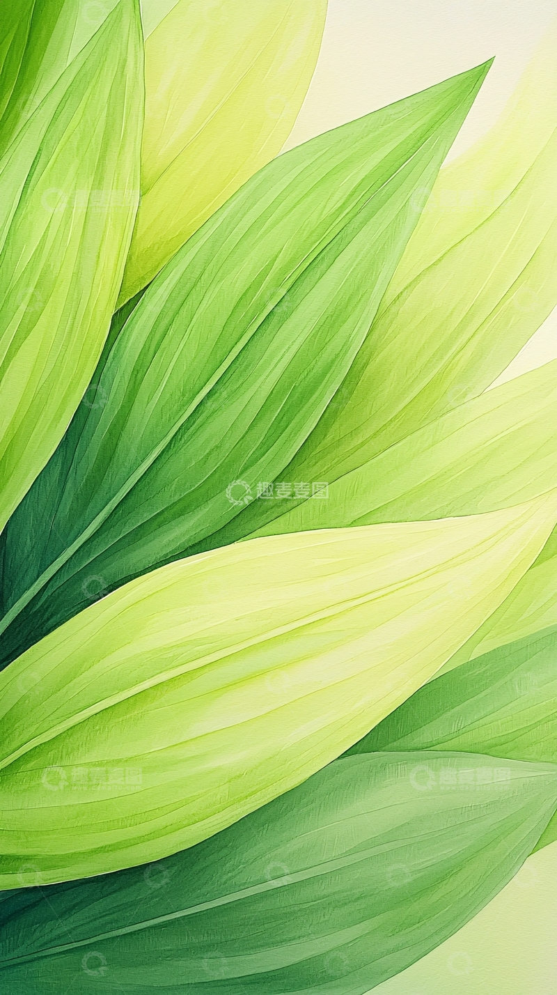 高清大图下载【趣麦麦图】绿色植物叶子纹理背景