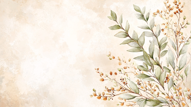 高清大图下载【趣麦麦图】秋日树枝背景图