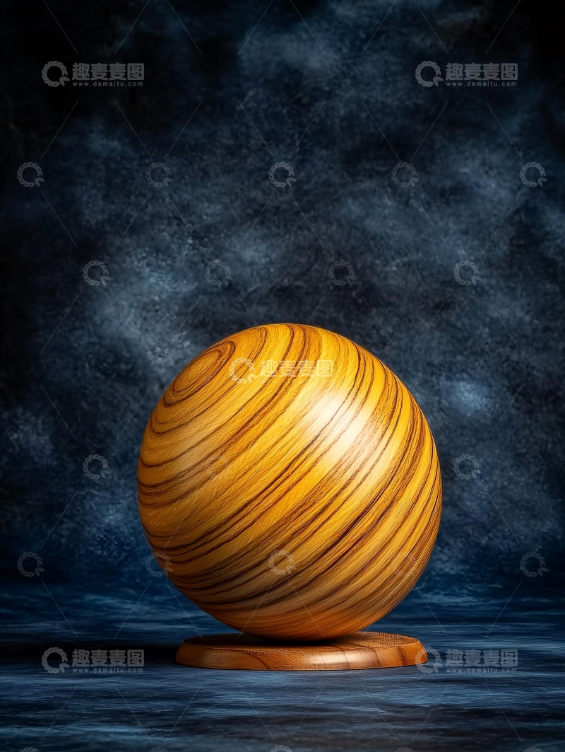 高清大图下载【趣麦麦图】木纹球形灯饰