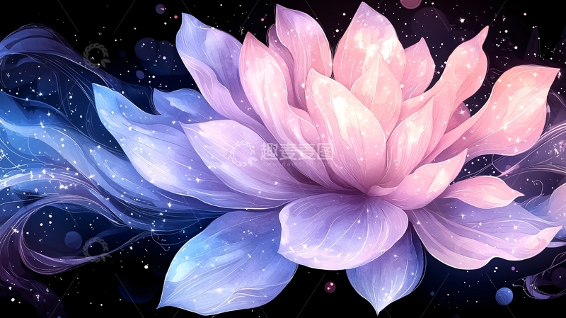 高清大图下载【趣麦麦图】梦幻莲花背景图