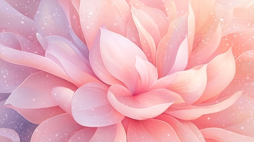 梦幻粉色花朵背景图