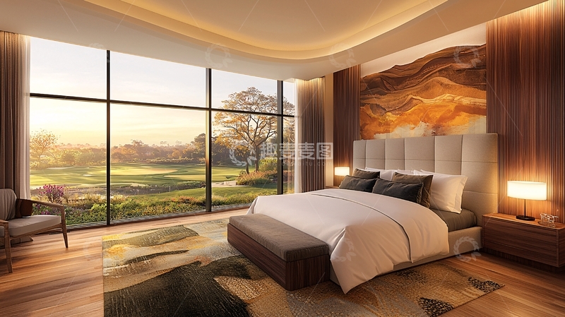 高清大图下载【趣麦麦图】采光极佳的卧室