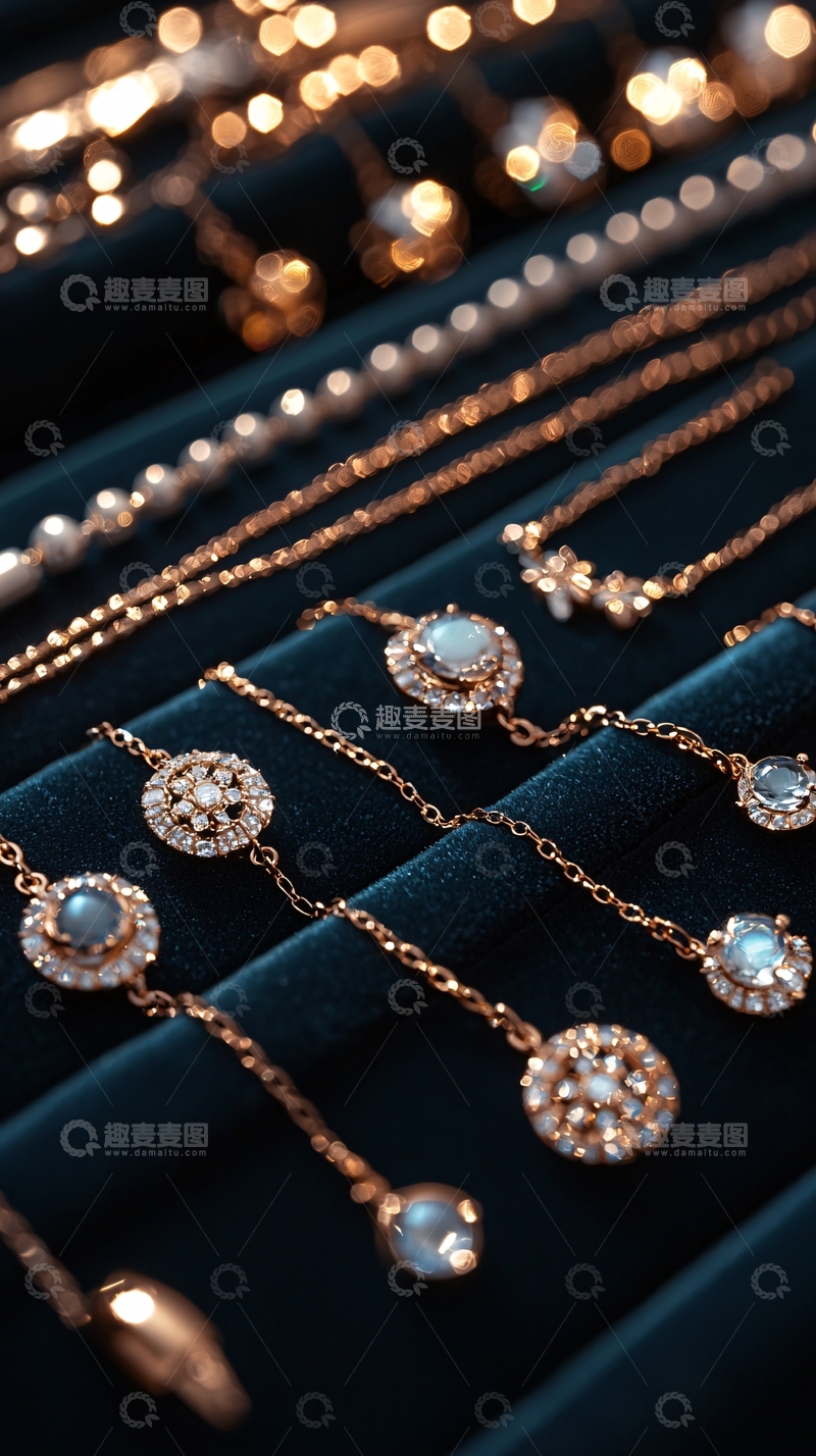 高清大图下载【趣麦麦图】珠宝首饰展示柜陈列