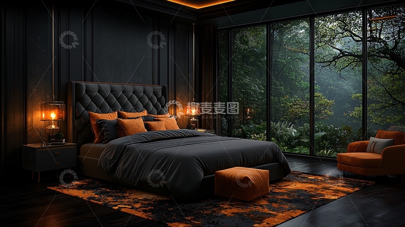 高清大图下载【趣麦麦图】豪华卧室高清图片
