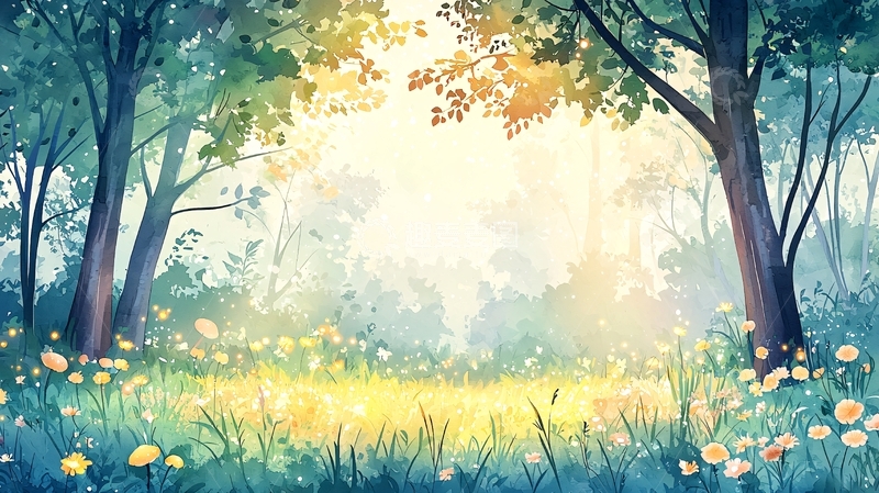 高清大图下载【趣麦麦图】清新治愈的森林风景