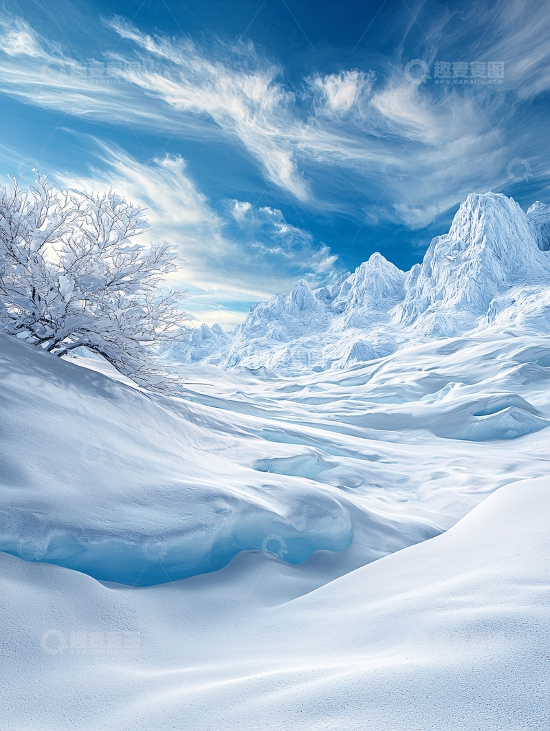 高清大图下载【趣麦麦图】雪域风光高清图片