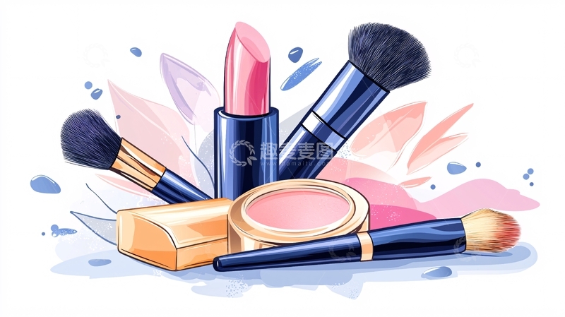 高清大图下载【趣麦麦图】化妆品组合高清图片