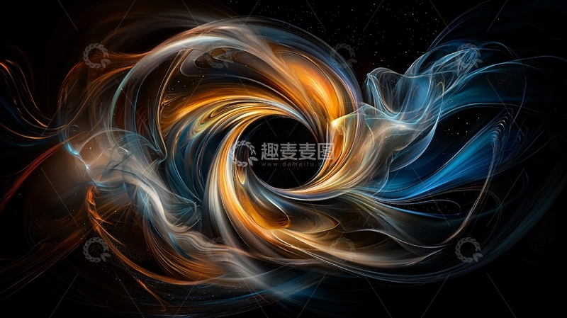 高清大图下载【趣麦麦图】色彩漩涡能量抽象图