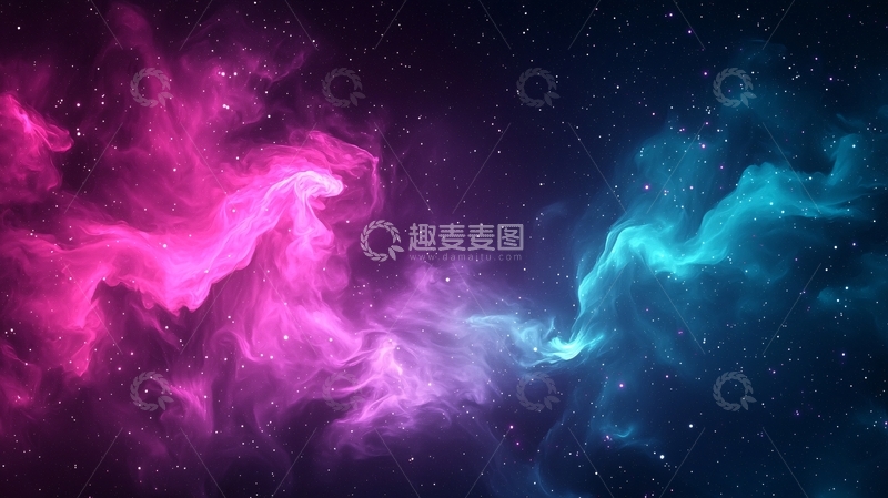 高清大图下载【趣麦麦图】绚丽星云高清图片