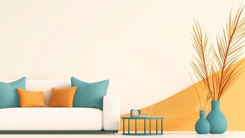 高清大图下载【趣麦麦图】现代简约客厅装饰设计