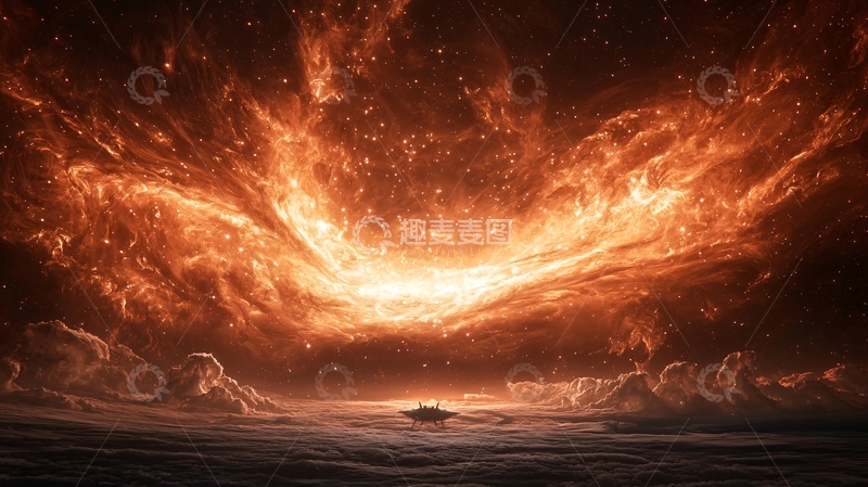 高清大图下载【趣麦麦图】星际迷航：宇宙中的神秘飞船