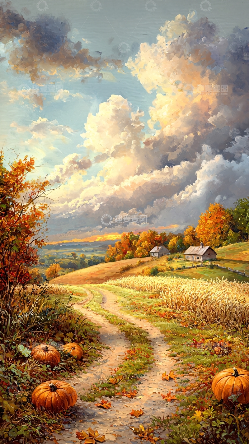高清大图下载【趣麦麦图】秋日田园风光101