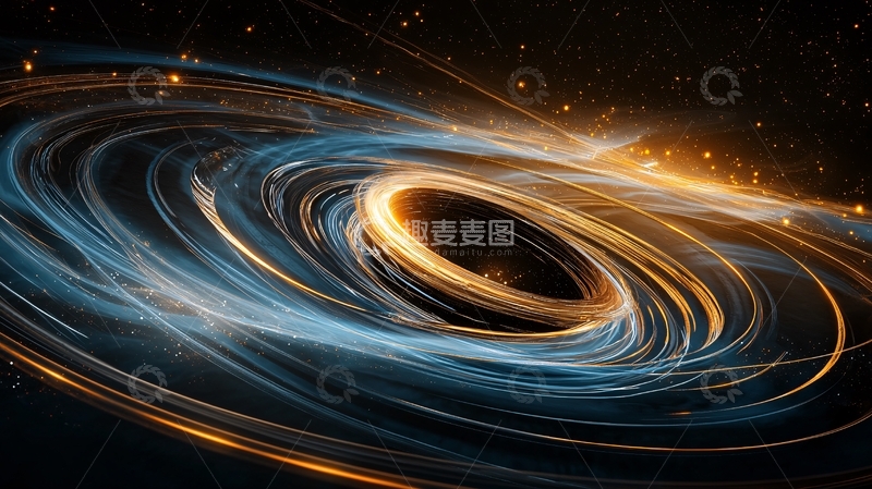 高清大图下载【趣麦麦图】黑洞漩涡星云光线宇宙