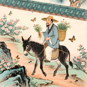 中医骑驴采药
