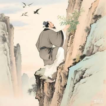 中医上山采药