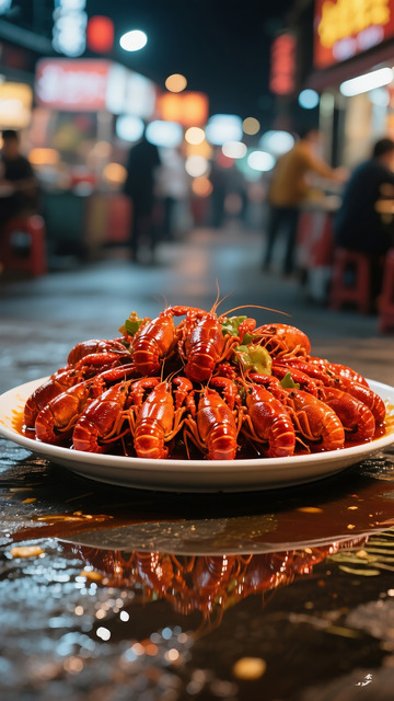 夜市整盘小龙虾