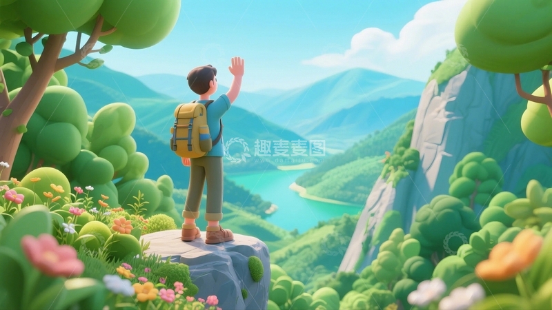 高清大图下载【趣麦麦图】春游踏青假期旅行12