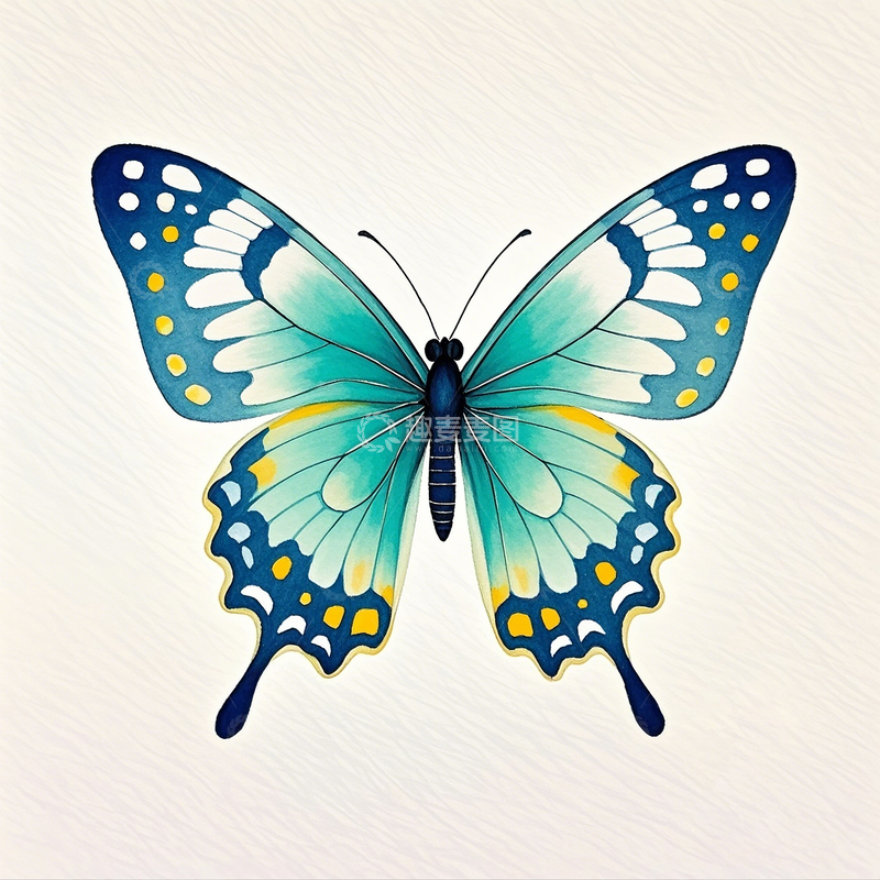 高清大图下载【趣麦麦图】卡通手绘蝴蝶素材