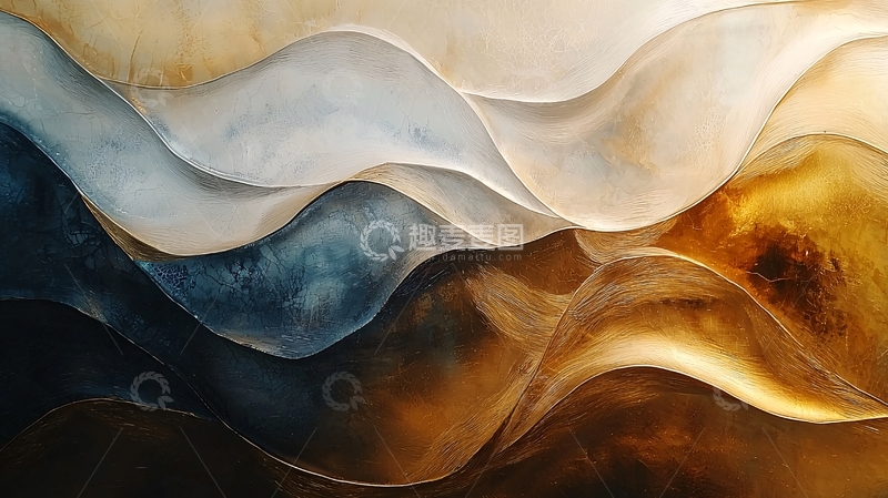 高清大图下载【趣麦麦图】抽象波浪形艺术背景