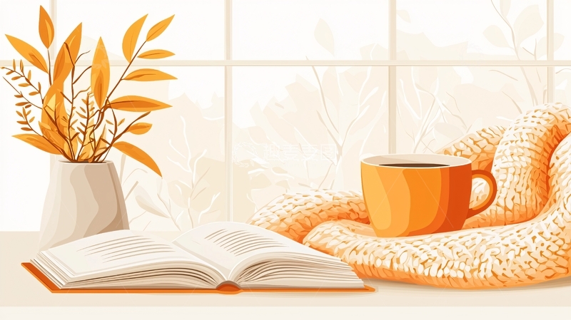 高清大图下载【趣麦麦图】秋日暖阳下的阅读时光