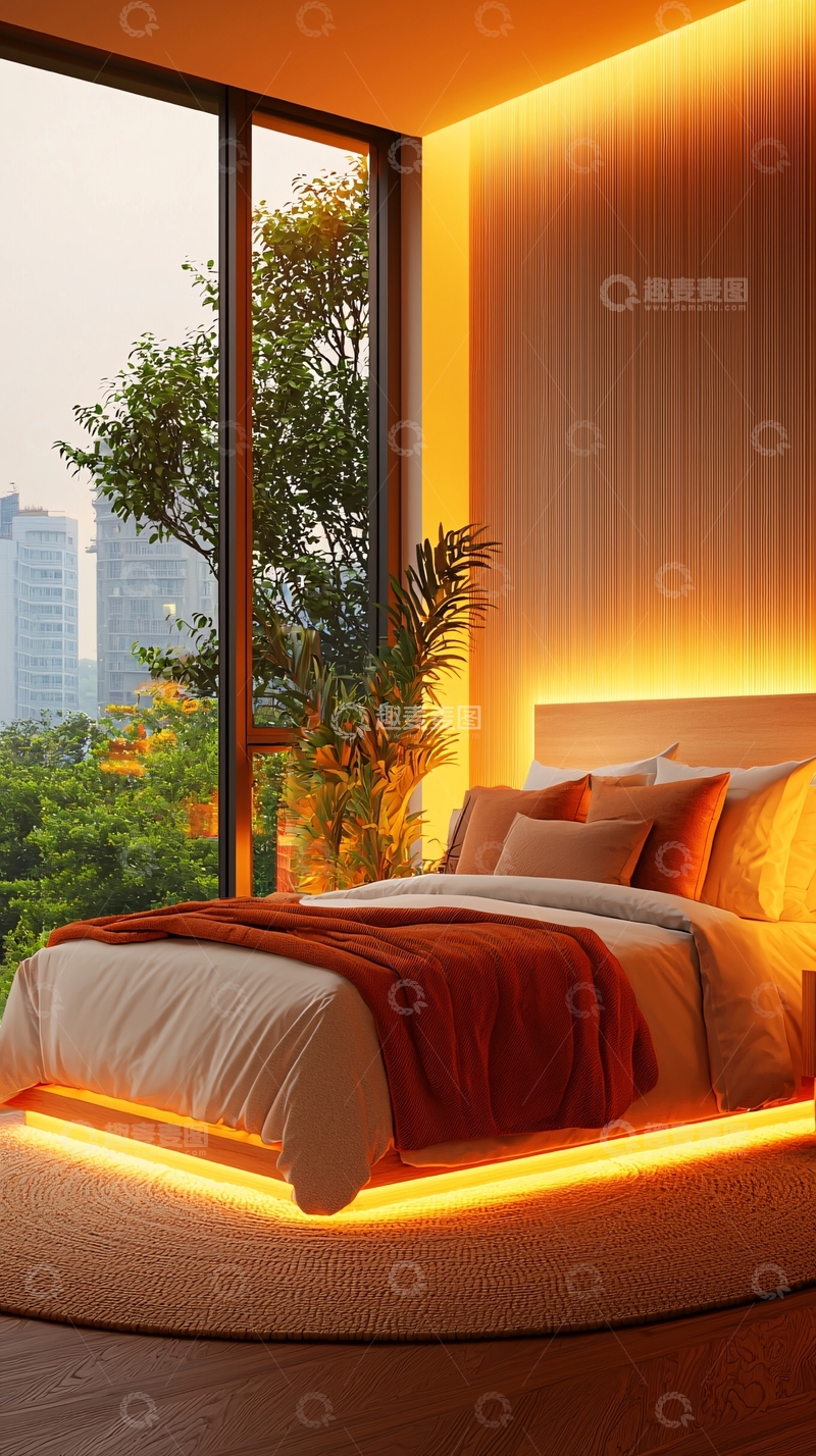 高清大图下载【趣麦麦图】现代卧室设计7