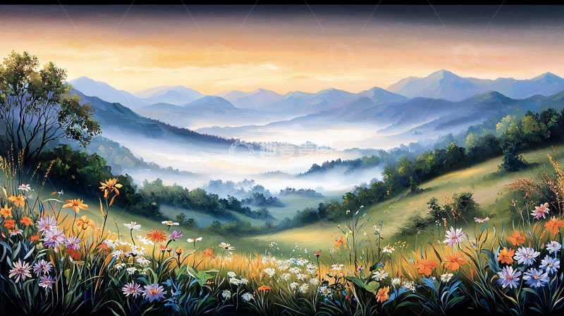 高清大图下载【趣麦麦图】山峦起伏高清图片