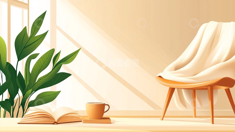 高清大图下载【趣麦麦图】温馨房间一角静物
