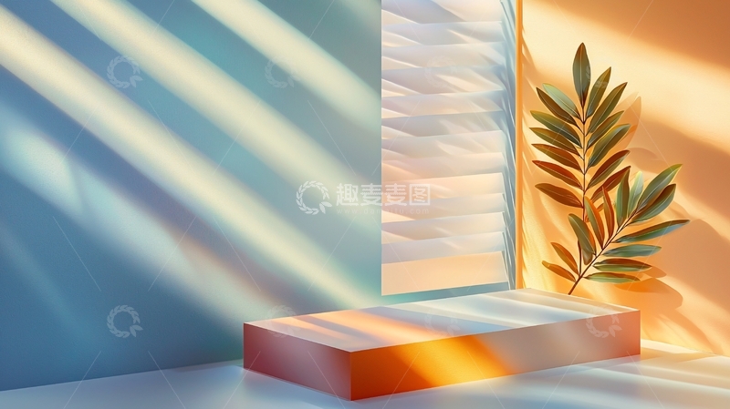 高清大图下载【趣麦麦图】光影下的展示台