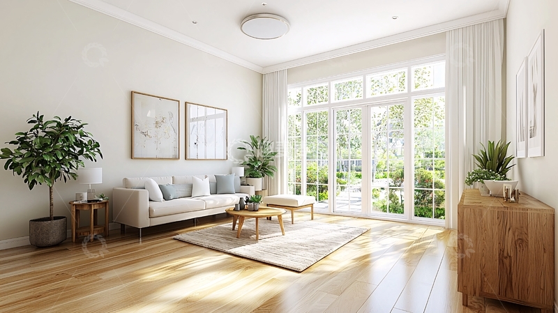 高清大图下载【趣麦麦图】明亮宽敞的客厅