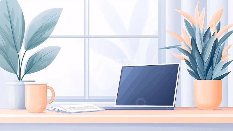 高清大图下载【趣麦麦图】明亮舒适的工作台