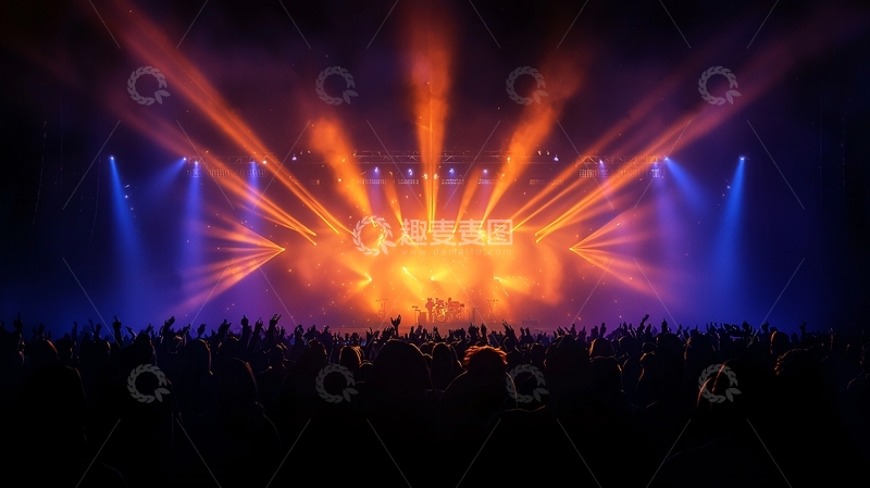 高清大图下载【趣麦麦图】音乐会现场灯光效果