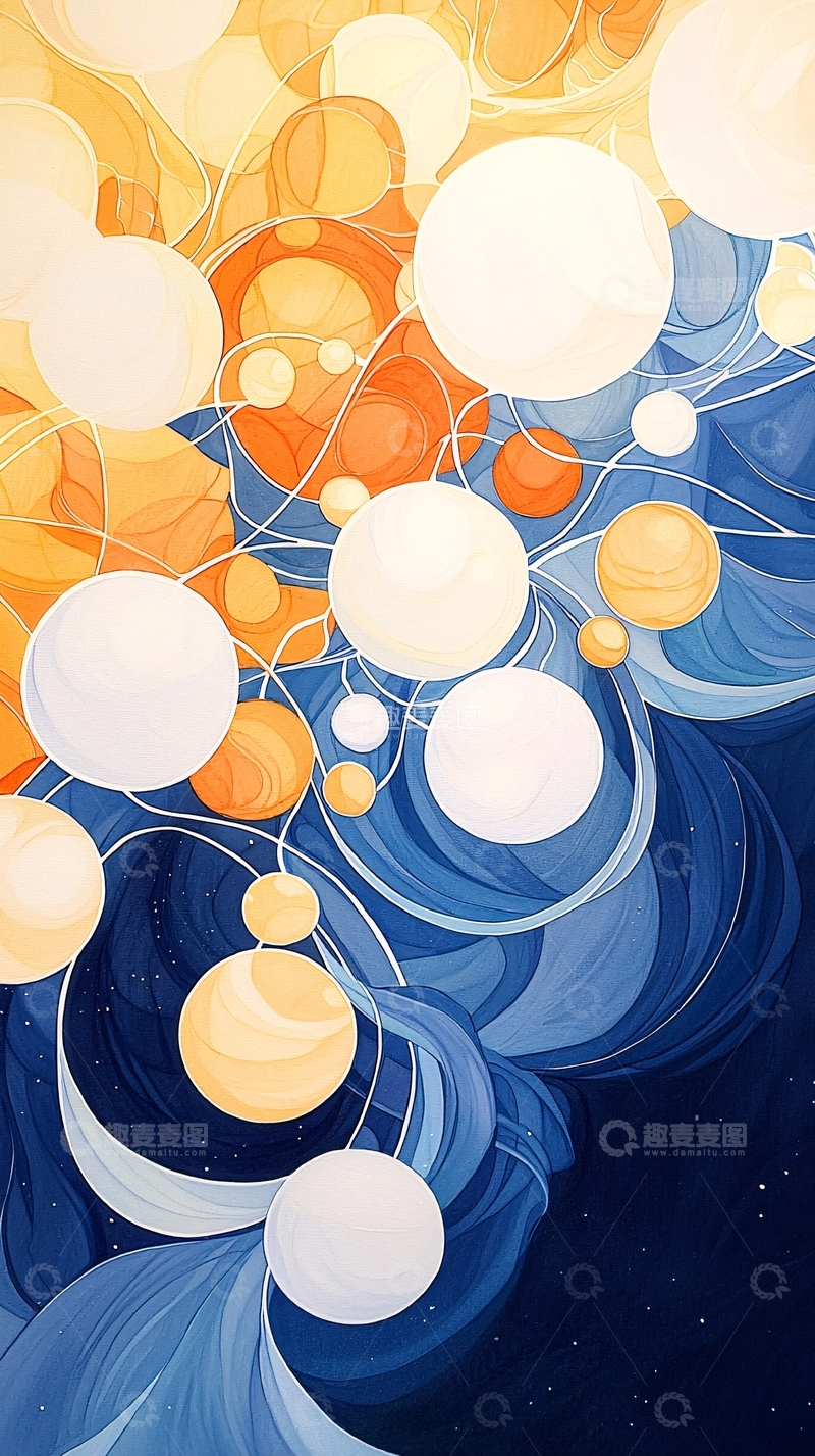 高清大图下载【趣麦麦图】抽象色彩流动艺术背景