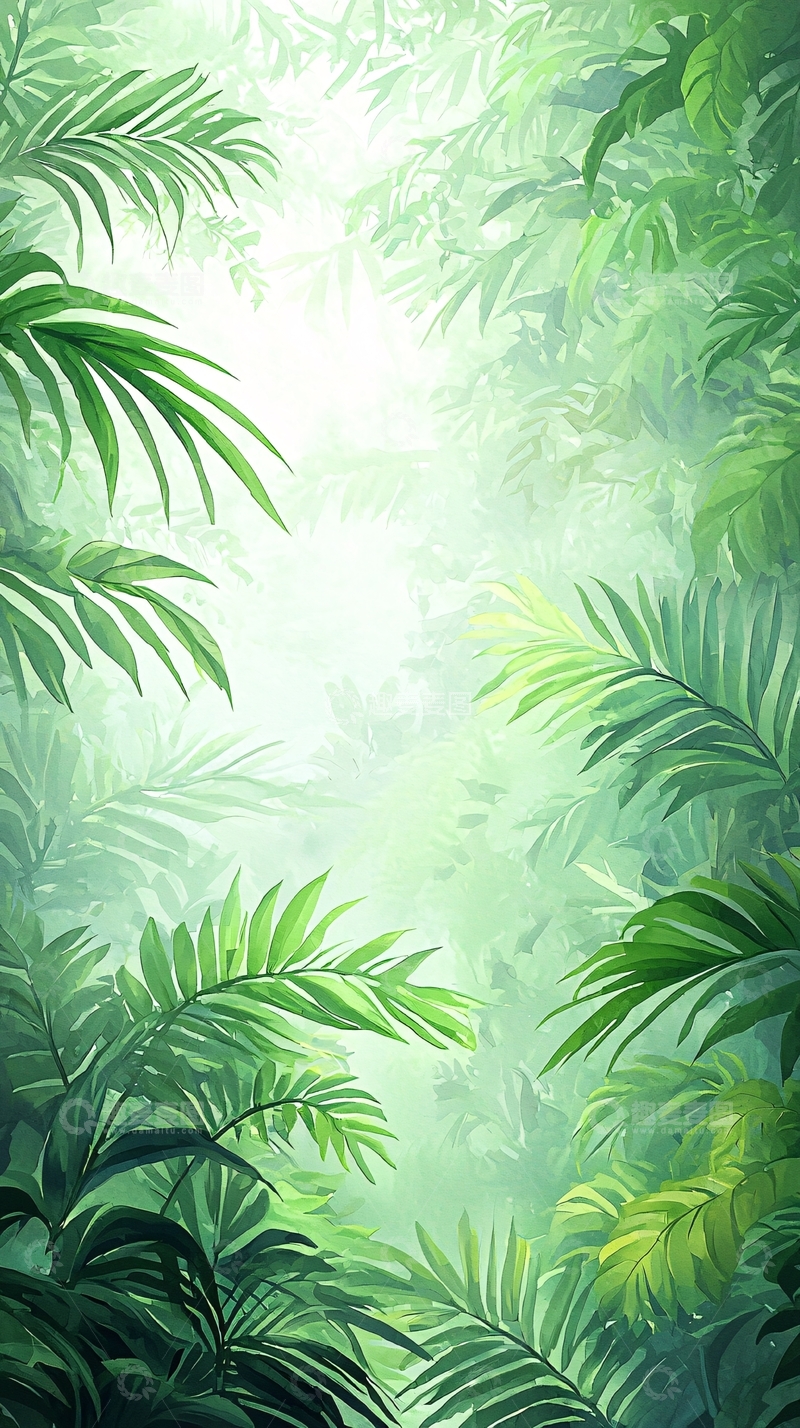 高清大图下载【趣麦麦图】热带雨林自然风光背景