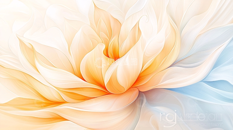 高清大图下载【趣麦麦图】-抽象花卉艺术背景图